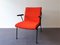 Red Oase Lounge Chair with Armrests by Wim Rietveld for Ahrend De Cirkel 4