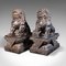 Vintage Oriental Decorative Bronzed Dog of Fu Figure Bookends, 1970s, Set of 2, Image 3