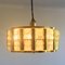 Mid-Century Scandinavian Hollywood Regency Brass and Glass Ceiling Light by Carl Fagerlund for Orrefors, 1960s 6