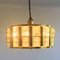 Mid-Century Scandinavian Hollywood Regency Brass and Glass Ceiling Light by Carl Fagerlund for Orrefors, 1960s, Image 6