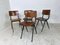 Chaises Industrielles Mid-Century de Marko, Set de 4 6