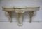 Antique French Carved Wooden Console Table with Center Column 17