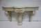 Antique French Carved Wooden Console Table with Center Column, Image 6