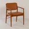Danish Armchair Reupholstered in Brown Leather by Arne Vodder for Sibast, 1960s 8