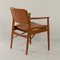 Danish Armchair Reupholstered in Brown Leather by Arne Vodder for Sibast, 1960s, Image 6