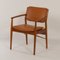 Danish Armchair Reupholstered in Brown Leather by Arne Vodder for Sibast, 1960s 3