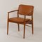 Danish Armchair Reupholstered in Brown Leather by Arne Vodder for Sibast, 1960s, Image 3