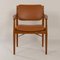 Danish Armchair Reupholstered in Brown Leather by Arne Vodder for Sibast, 1960s 2