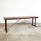 Industrial Red Metal and Wood Table 10