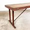 Industrial Red Metal and Wood Table 3