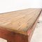 Industrieller Tisch aus rotem Metall und Holz 6