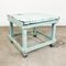 Vintage Industrial Table with Blue Zinc Top 1