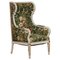 19th Century Gustavian Style White Lounge Chair by Petersen, Denmark, Image 2