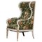 19th Century Gustavian Style White Lounge Chair by Petersen, Denmark, Image 1