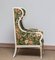 19th Century Gustavian Style White Lounge Chair by Petersen, Denmark, Image 13
