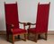 Tall 20th Century Throne Chairs in Carved Oak, Sweden, Set of 2 10