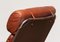Lounge Chair in Chrome and Brown Cognac Leather from Lindlöfs, 1960s, Image 6