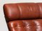 Lounge Chair in Chrome and Brown Cognac Leather from Lindlöfs, 1960s, Image 13