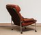 Lounge Chair in Chrome and Brown Cognac Leather from Lindlöfs, 1960s, Image 7