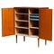 Scandinavian Teak Folding Door Cabinet, 1950s 2