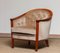 Mahogany and Taupe Velvet Lounge Chair from Bröderna Andersson, Sweden, 1960s 2