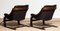 Black Leather Club or Lounge Chairs by Ake Fribytter for Nelo Sweden, 1970s, Set of 2 12