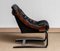 Black Leather Club or Lounge Chair by Ake Fribytter for Nelo Sweden, 1970s, Image 3