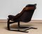 Club chair in pelle nera di Ake Fribytter per Nelo Sweden, anni '70, Immagine 7