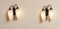 Italian Modernist Wall Lights in Brass, Metal and Opal Glass, 1950s, Set of 2, Image 5