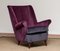 Lounge Chair in Magenta by Gio Ponti for ISA Bergamo, Italy, 1950s 5
