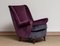 Lounge Chair in Magenta by Gio Ponti for ISA Bergamo, Italy, 1950s 11