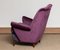 Lounge Chair in Magenta by Gio Ponti for ISA Bergamo, Italy, 1950s 8