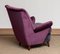 Lounge Chair in Magenta by Gio Ponti for ISA Bergamo, Italy, 1950s, Image 7