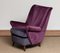 Lounge Chair in Magenta by Gio Ponti for ISA Bergamo, Italy, 1950s 9