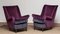 Lounge Chair in Magenta by Gio Ponti for ISA Bergamo, Italy, 1950s 13