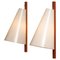 Slim Teak Wall Lights by Uno & Östen Kristiansson for Luxus Vittsjö, Sweden, 1960s, Set of 2 2