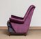 Lounge Chair in Magenta by Gio Ponti for ISA Bergamo, Italy, 1950s 5