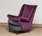 Lounge Chair in Magenta by Gio Ponti for ISA Bergamo, Italy, 1950s, Image 4