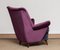 Lounge Chair in Magenta by Gio Ponti for ISA Bergamo, Italy, 1950s 6