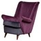 Lounge Chair in Magenta by Gio Ponti for ISA Bergamo, Italy, 1950s 3