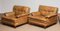 Quilted Camel Buffalo Leather Merkur Chairs and Sofa from Arne Norell AB, Set of 3 15