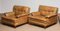 Quilted Camel Buffalo Leather Merkur Chairs and Sofa from Arne Norell AB, Set of 3, Image 15