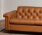 Sofa in Camel Colored Tufted Leather by Karl Erik Ekselius for JOC Design, 1970s 5