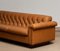 Sofa in Camel Colored Tufted Leather by Karl Erik Ekselius for JOC Design, 1970s, Image 10