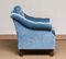 Hollywood Regency Lounge Chair with Ice Blue Velvet, 1970s 9