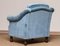 Hollywood Regency Lounge Chair with Ice Blue Velvet, 1970s 7
