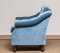 Hollywood Regency Lounge Chair with Ice Blue Velvet, 1970s 6