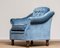 Hollywood Regency Lounge Chair with Ice Blue Velvet, 1970s, Image 5