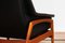 Fauteuils Profil par Folke Ohlsson pour Dux en Cuir et Teck, 1960s, Set de 2 7