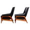 Profil Lounge Chairs by Folke Ohlsson for Dux in Leather and Teak, 1960s, Set of 2 2